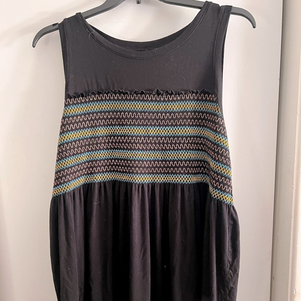 Torrid Black Patterned Knit Tank